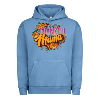 Pigment Pebble Blue thankful mama Urban Hoodie - JahusDesignShop