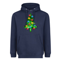 Navy sequin's christmas tree Heavyweight Hoodie - Zillion Design Studio