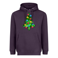 Plum sequin's christmas tree Heavyweight Hoodie - Zillion Design Studio