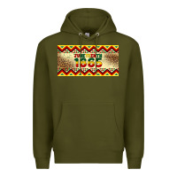 Army Green juneteenth 1865 leopard licence plate template Premium Hoodie - Artiststas