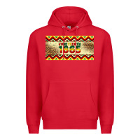 Red juneteenth 1865 leopard licence plate template Premium Hoodie - Artiststas