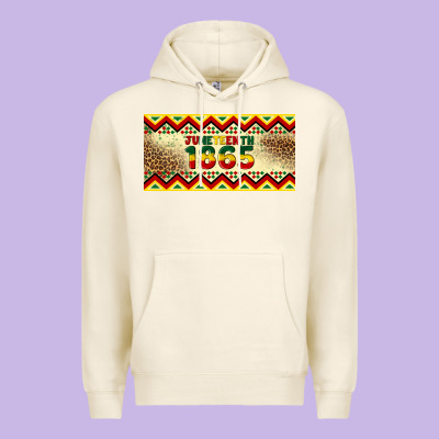 Juneteenth 1865 Leopard Licence Plate Template Premium Hoodie Designed By Artiststas