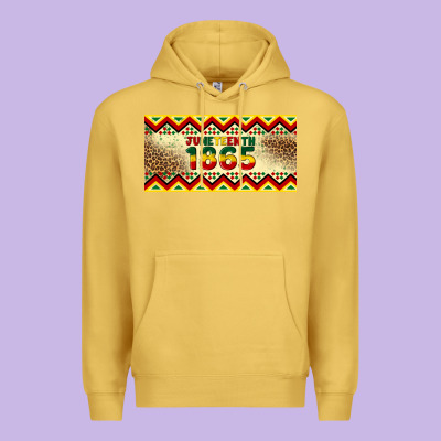 Juneteenth 1865 Leopard Licence Plate Template Premium Hoodie Designed By Artiststas