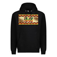 Black juneteenth 1865 leopard licence plate template Premium Hoodie - Artiststas