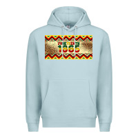 Blue Mist juneteenth 1865 leopard licence plate template Premium Hoodie - Artiststas