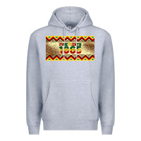 Heather Grey juneteenth 1865 leopard licence plate template Premium Hoodie - Artiststas