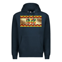 Navy juneteenth 1865 leopard licence plate template Premium Hoodie - Artiststas