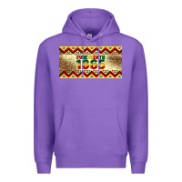 Purple juneteenth 1865 leopard licence plate template Premium Hoodie - Artiststas