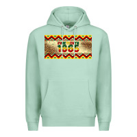Seafoam juneteenth 1865 leopard licence plate template Premium Hoodie - Artiststas