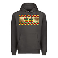 Smoke juneteenth 1865 leopard licence plate template Premium Hoodie - Artiststas