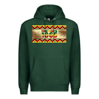 Sports Green juneteenth 1865 leopard licence plate template Premium Hoodie - Artiststas