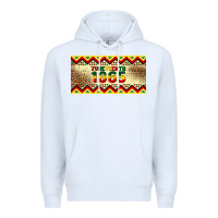 White juneteenth 1865 leopard licence plate template Premium Hoodie - Artiststas