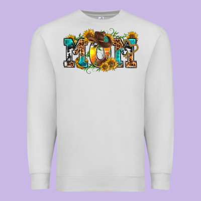 Western Mom Premium Sweatshirt Designed By Texasbilliewilder