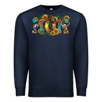 Navy western mom Premium Sweatshirt - texasbilliewilder