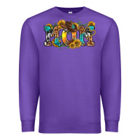 Purple western mom Premium Sweatshirt - texasbilliewilder