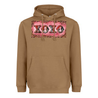 Toasted Coconut Xoxo cowhide and leopard Heavyweight Hoodie - RanaPortraitStore