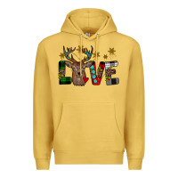 Antique Gold love christmas Premium Hoodie - JahusDesignShop