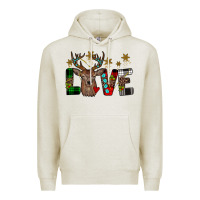 Oatmeal Heather love christmas Premium Hoodie - JahusDesignShop