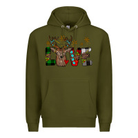 Army Green love christmas Premium Hoodie - JahusDesignShop