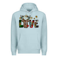 Blue Mist love christmas Premium Hoodie - JahusDesignShop