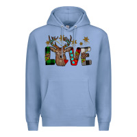 Colony Blue love christmas Premium Hoodie - JahusDesignShop