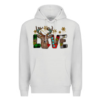 Dove Grey love christmas Premium Hoodie - JahusDesignShop