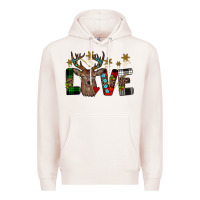 Pale Pink love christmas Premium Hoodie - JahusDesignShop