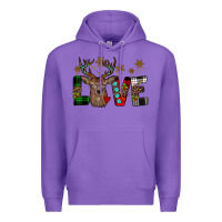 Purple love christmas Premium Hoodie - JahusDesignShop