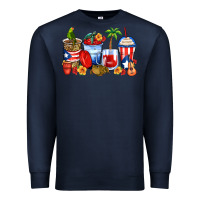 Navy puerto rico coffee cups Premium Sweatshirt - Zillion Design Studio