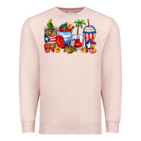Pale Pink puerto rico coffee cups Premium Sweatshirt - Zillion Design Studio