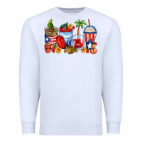 White puerto rico coffee cups Premium Sweatshirt - Zillion Design Studio