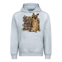 Heather Grey Life is better with a German Shepherd Urban Hoodie - JahusDesignShop
