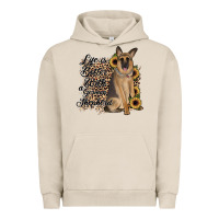 Pigment French Oak Life is better with a German Shepherd Urban Hoodie - JahusDesignShop