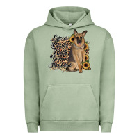 Pigment Oil Green Life is better with a German Shepherd Urban Hoodie - JahusDesignShop