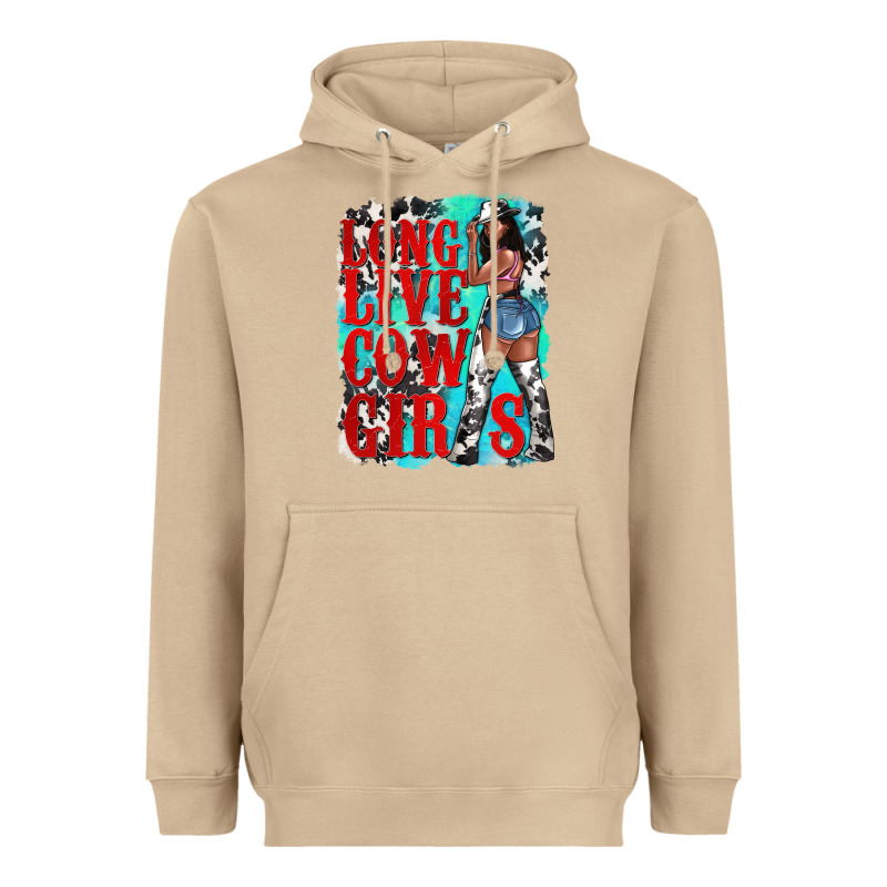 Long Live Cowgirls Heavyweight Hoodie by texasbilliewilder | Teevron