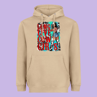 Long Live Cowgirls Heavyweight Hoodie Designed By Texasbilliewilder