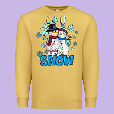 Let It Snow Premium Sweatshirt Designed By Ranaportraitstore