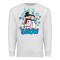Oatmeal Heather let it snow Premium Sweatshirt - RanaPortraitStore