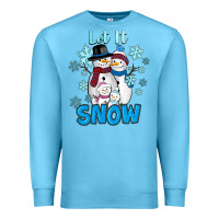Ocean Blue let it snow Premium Sweatshirt - RanaPortraitStore