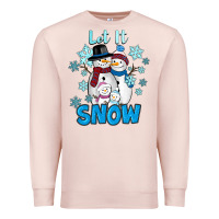 Pale Pink let it snow Premium Sweatshirt - RanaPortraitStore