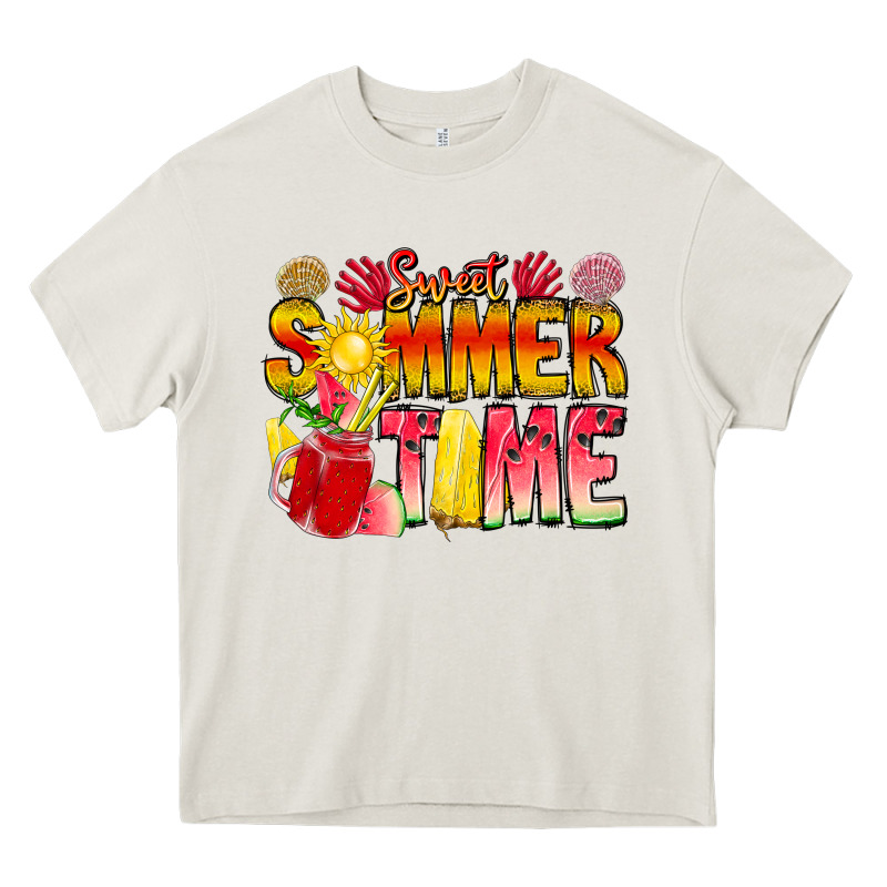 Sweet Summer Time Heavy Core Tee by CowhideDigitalArt | Teevron