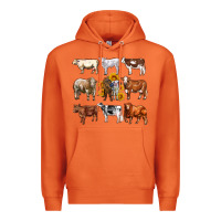 Carrot western cowsand sunflowers Premium Hoodie - AdoDesignShop