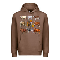 Chestnut western cowsand sunflowers Premium Hoodie - AdoDesignShop