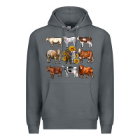 Rock western cowsand sunflowers Premium Hoodie - AdoDesignShop