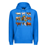 True Royal western cowsand sunflowers Premium Hoodie - AdoDesignShop