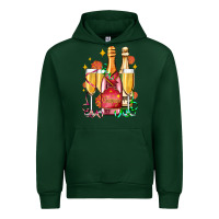 Forest Green new year party champagne Urban Hoodie - AdoDesignShop