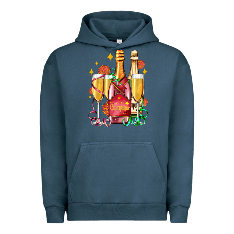 New Year Party Champagne Urban Hoodie by AdoDesignShop | Teevron