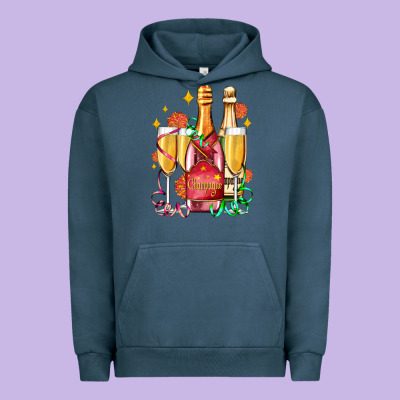 New Year Party Champagne Urban Hoodie Designed By Adodesignshop
