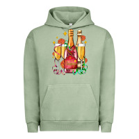 Pigment Oil Green new year party champagne Urban Hoodie - AdoDesignShop