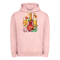 Pigment Salmon new year party champagne Urban Hoodie - AdoDesignShop